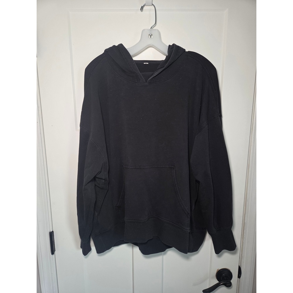 Lululemon Perfectly Oversized Hoodie Black Confetti Speckled Pullover Sweatshirt
